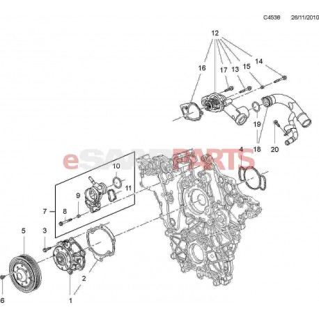 [12623519] O-Ring - Thermostat Inlet (2.8T V6)