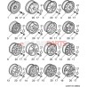 [12757104] OES Wheel - ALU62 5-Spoke Twin 17x7.5in
