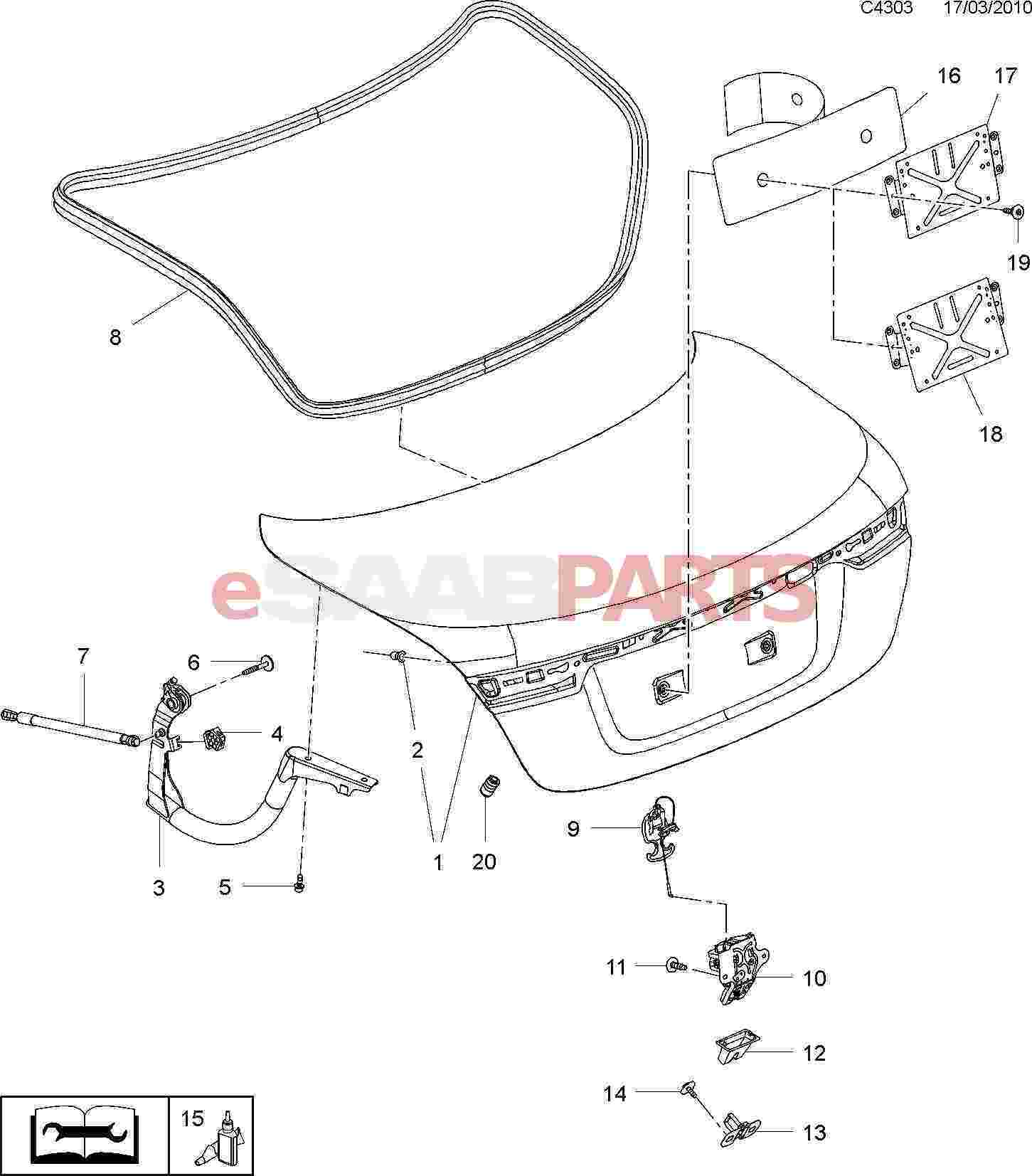 [12784402] SAAB Sealing Strip - Saab Parts from