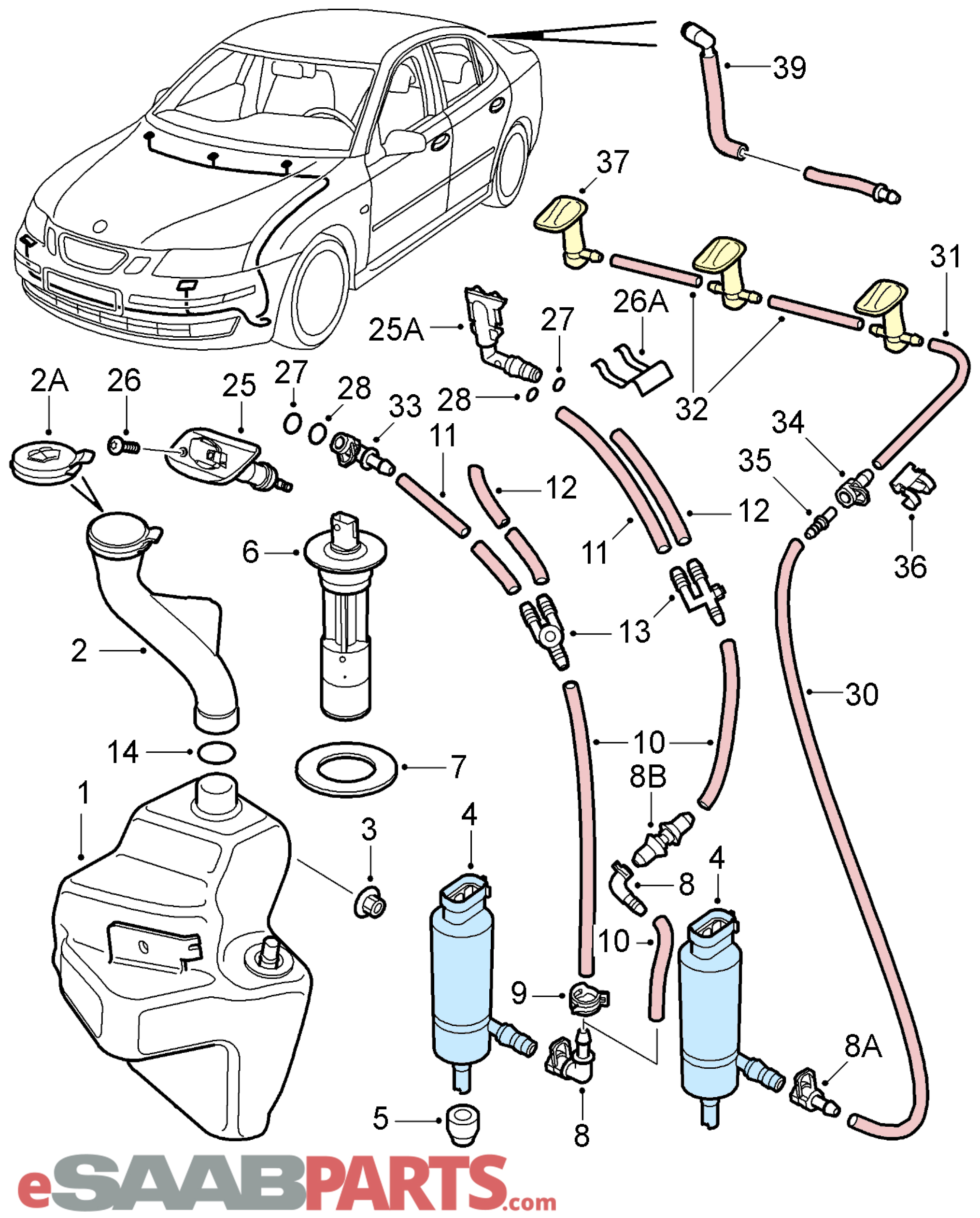 Saab 9 3 Parts Diagram - General Wiring Diagram