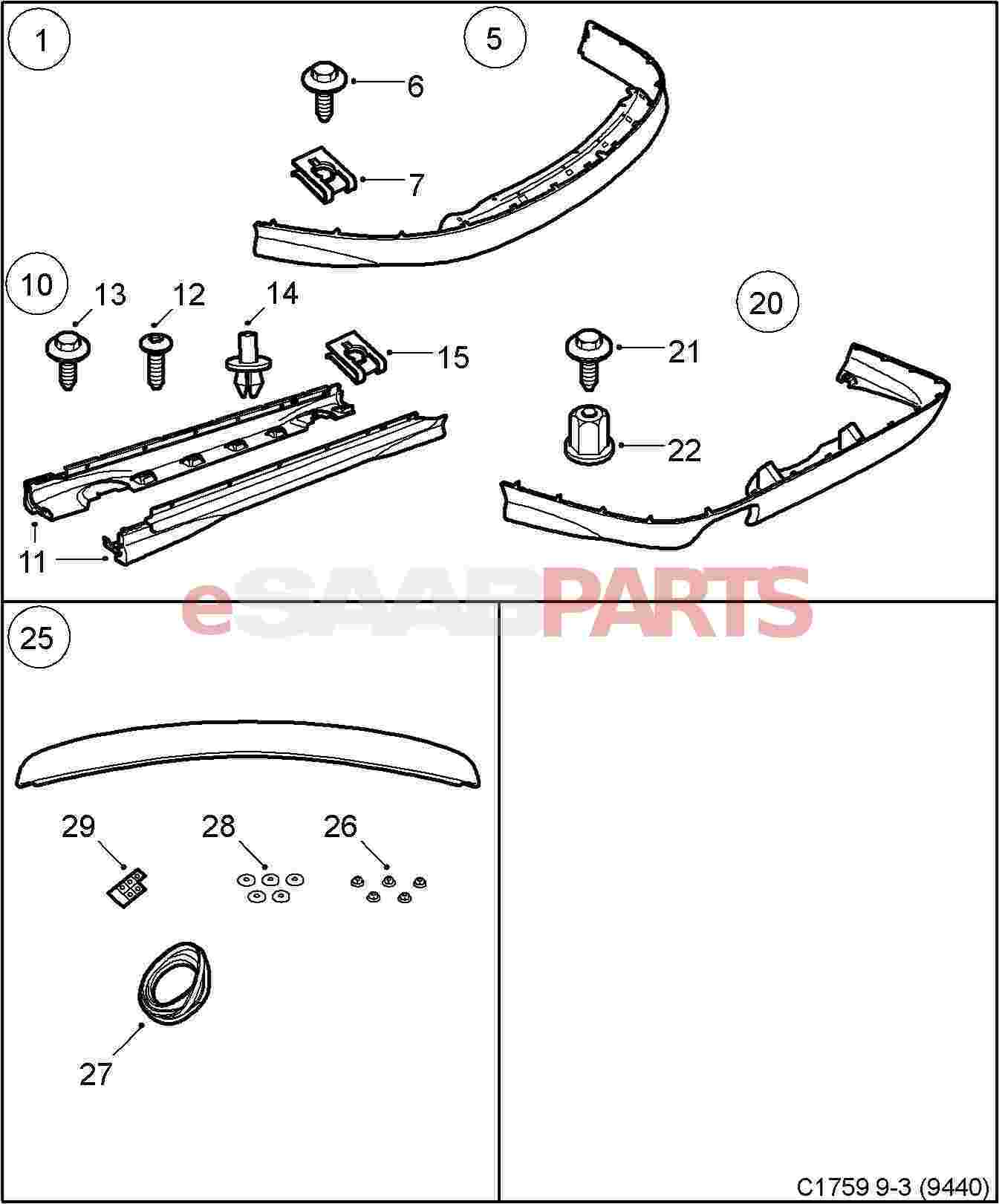 Saab 9 3 Parts Diagram - General Wiring Diagram