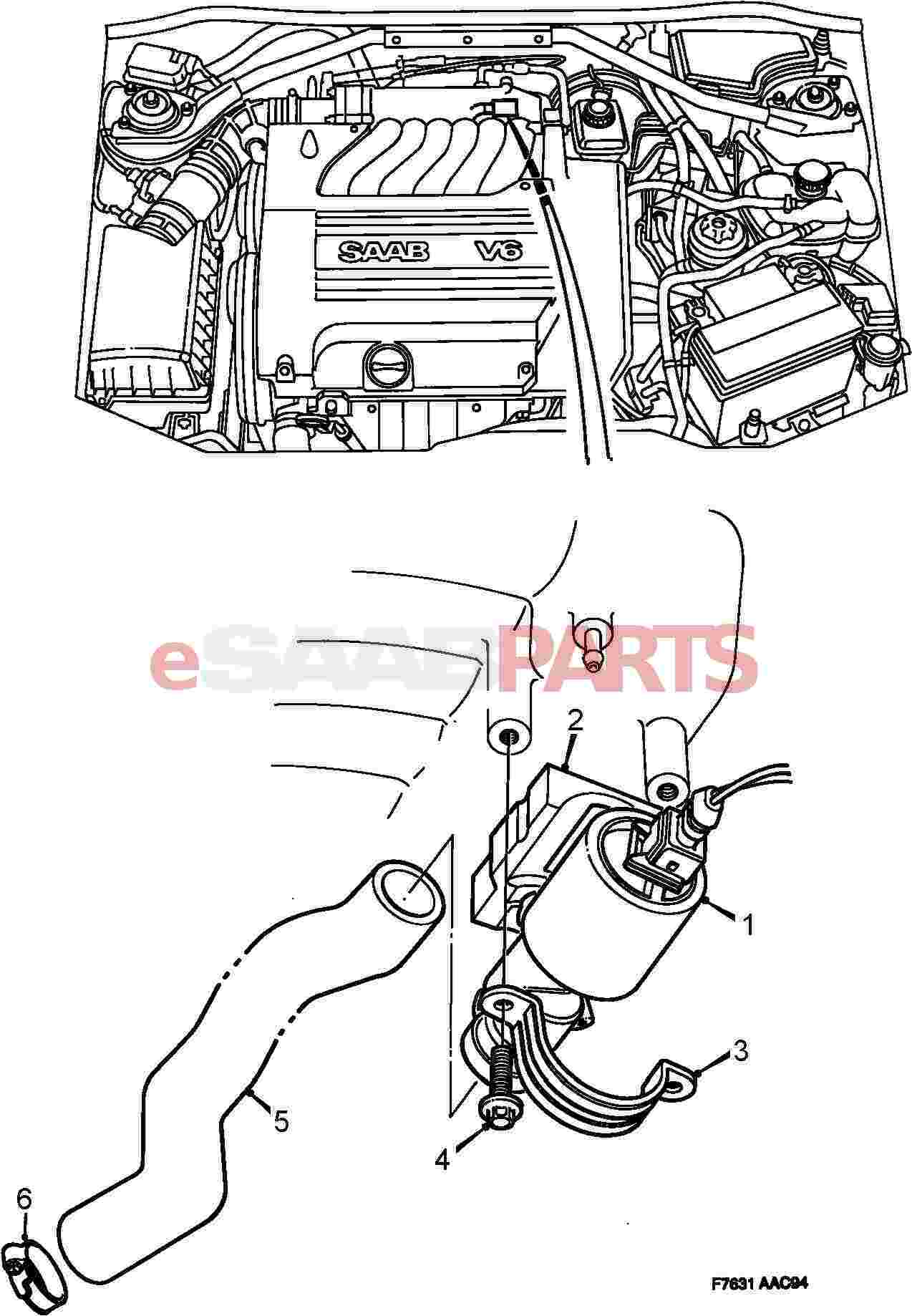 [7586019] SAAB Idle Air Control Valve - Saab Parts from eSaabParts.com