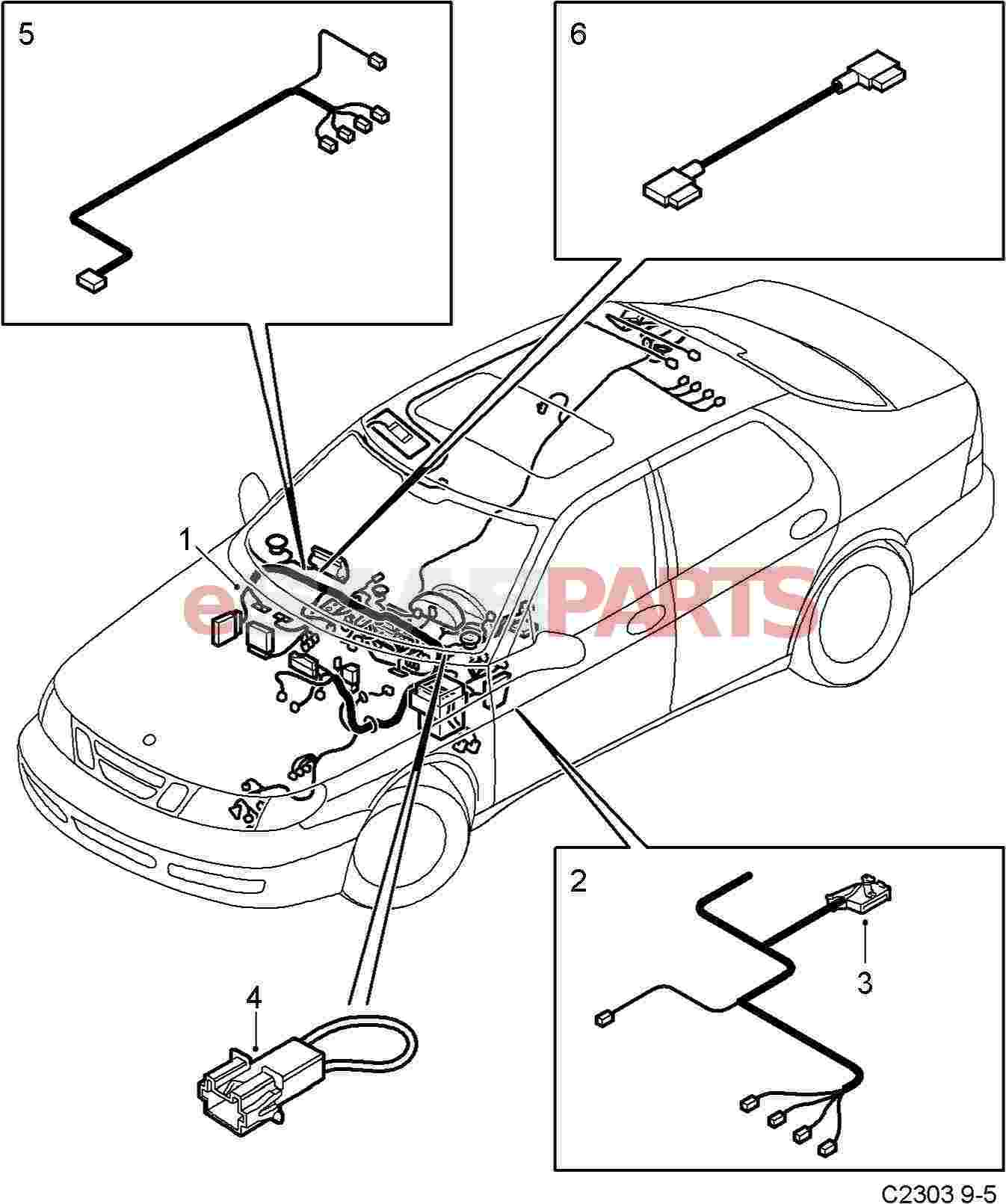 Parts Wiring Harness Instrument Panel