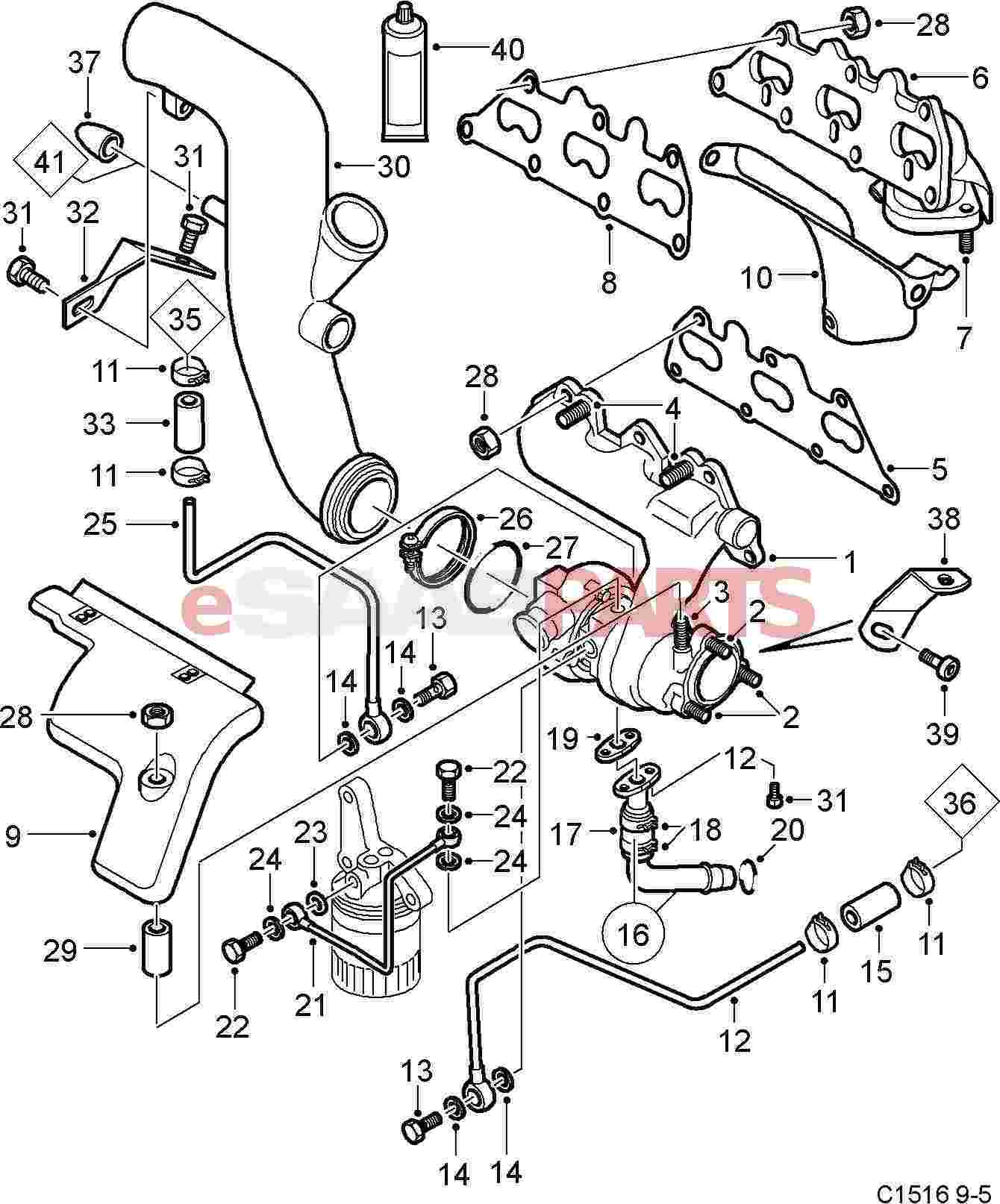Engine Parts Diagram V6