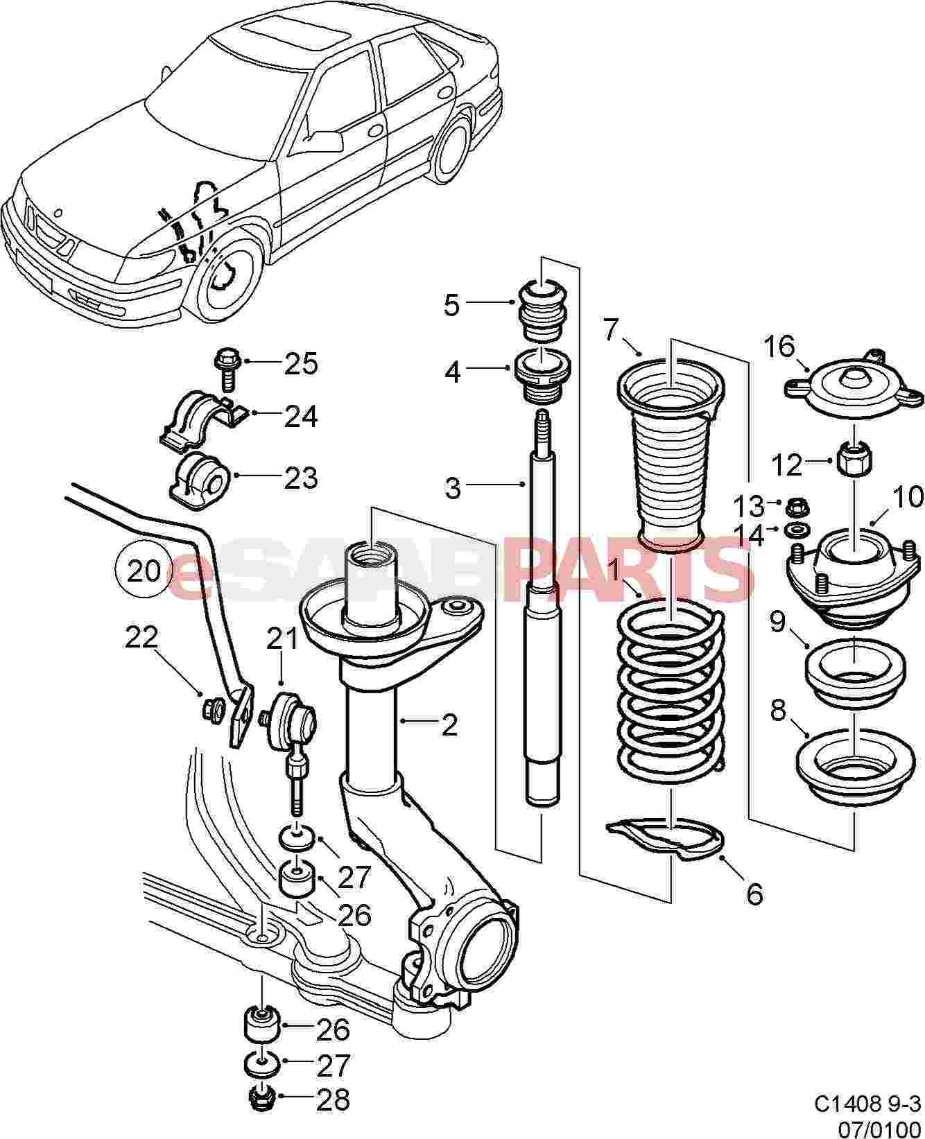 strut cartridge diagram