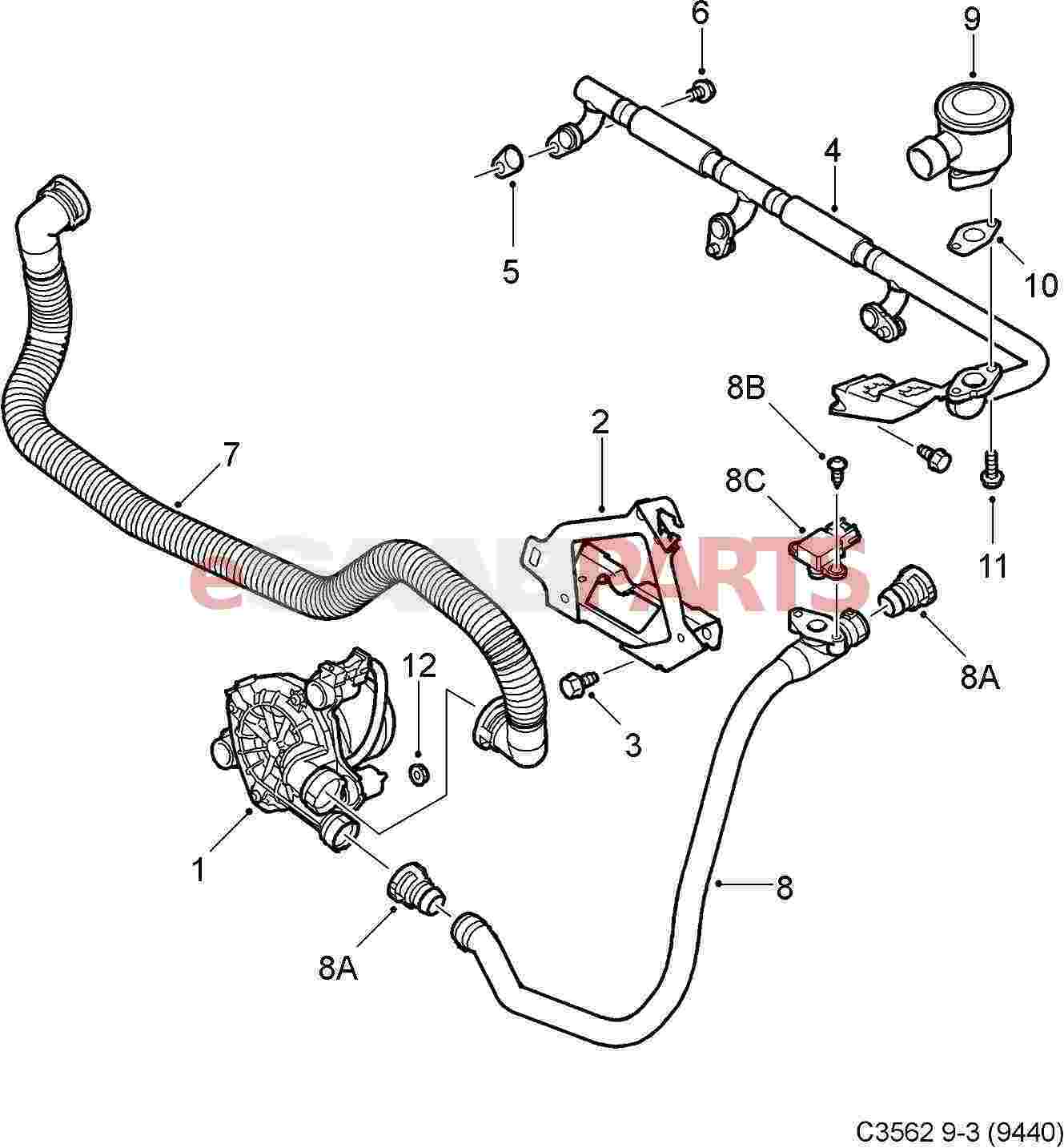 [12787705] SAAB Charge Air Absolute Pressure Sensor - Saab Parts from