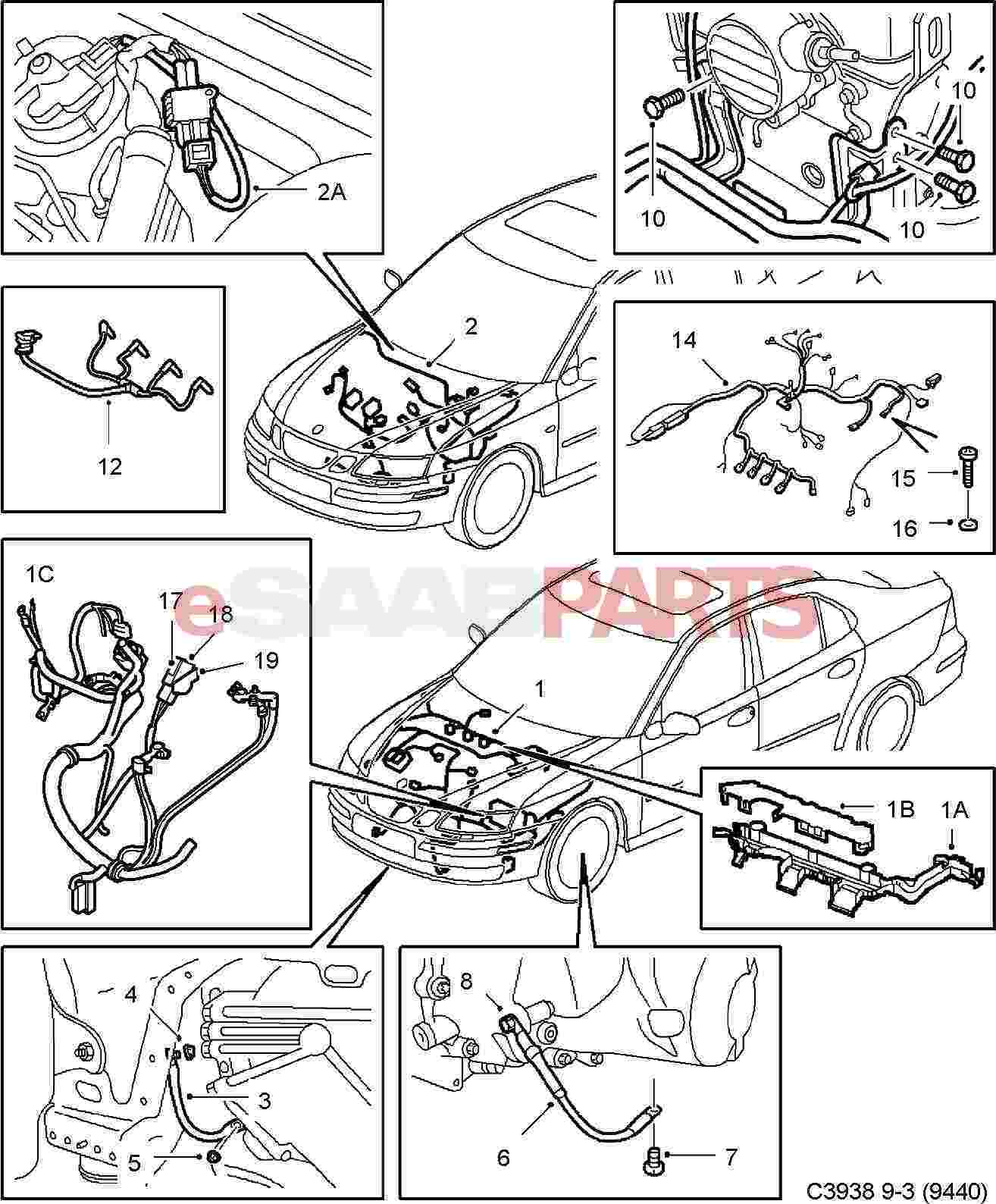 [11900172] SAAB Hexagon Screw - Saab Parts from eSaabParts.com saab 95 wiring diagram 