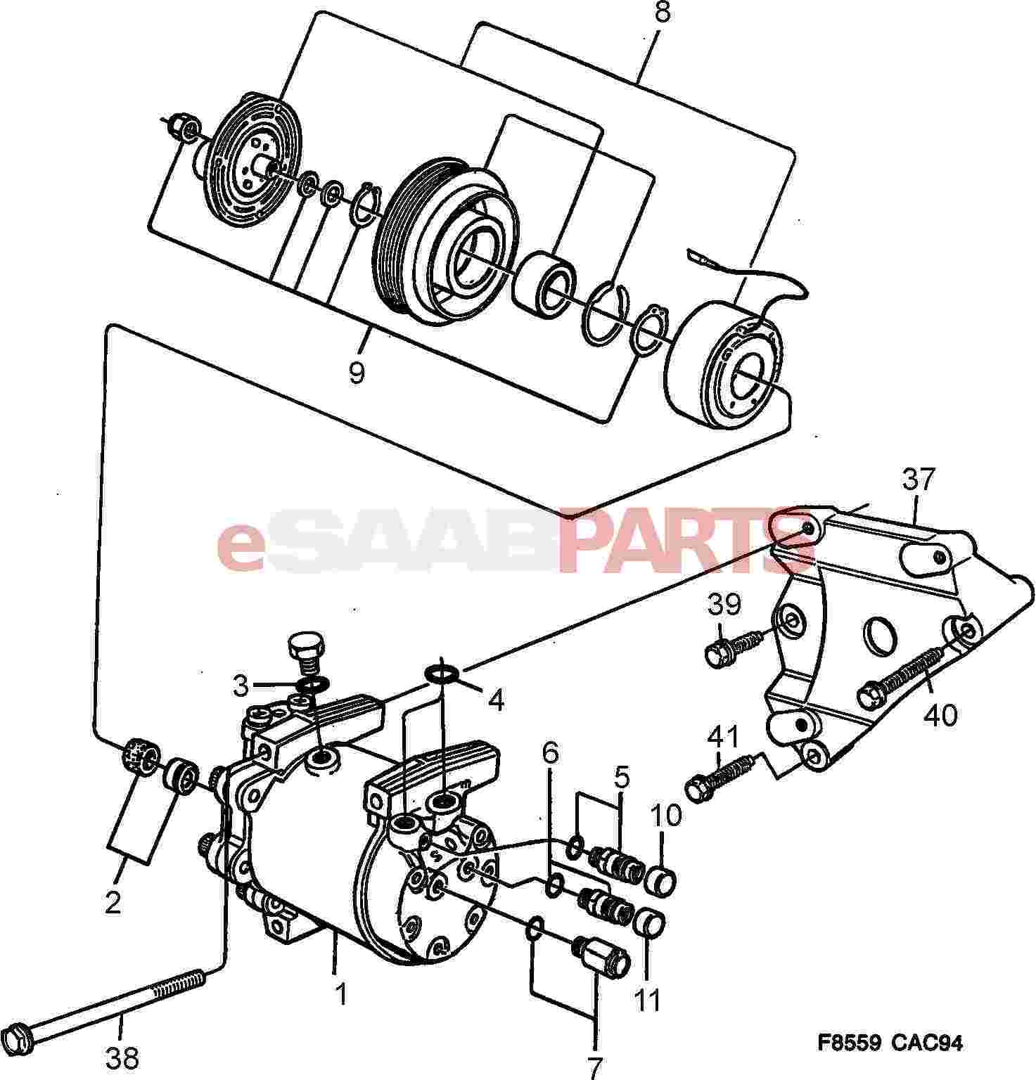 Ac Compressor Parts Diagram - General Wiring Diagram