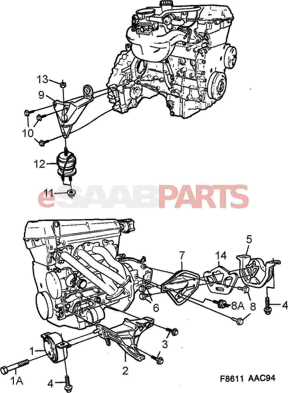 Saab 900 Se Engine Diagram - Complete Wiring Schemas