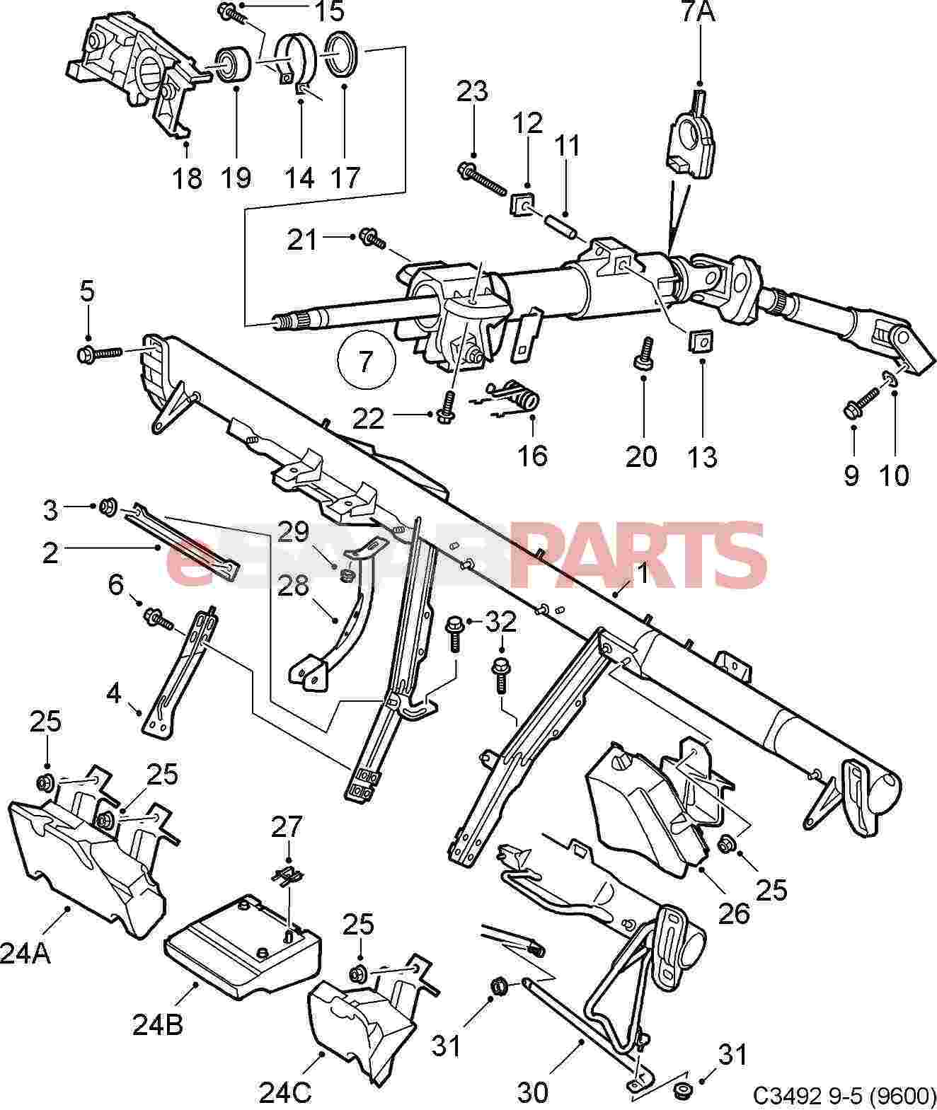 eSaabParts.com - Saab 9-5 (9600) > Front Wheel Suspension Parts 