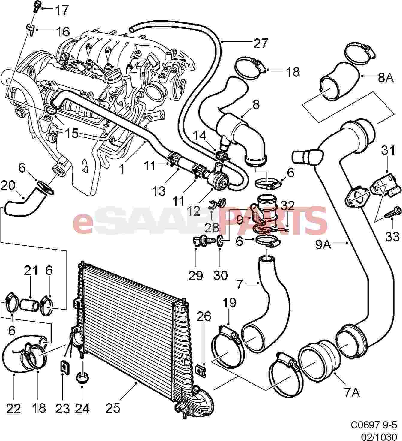 Saab 9 5 Exhaust System Diagram - Wiring Diagram