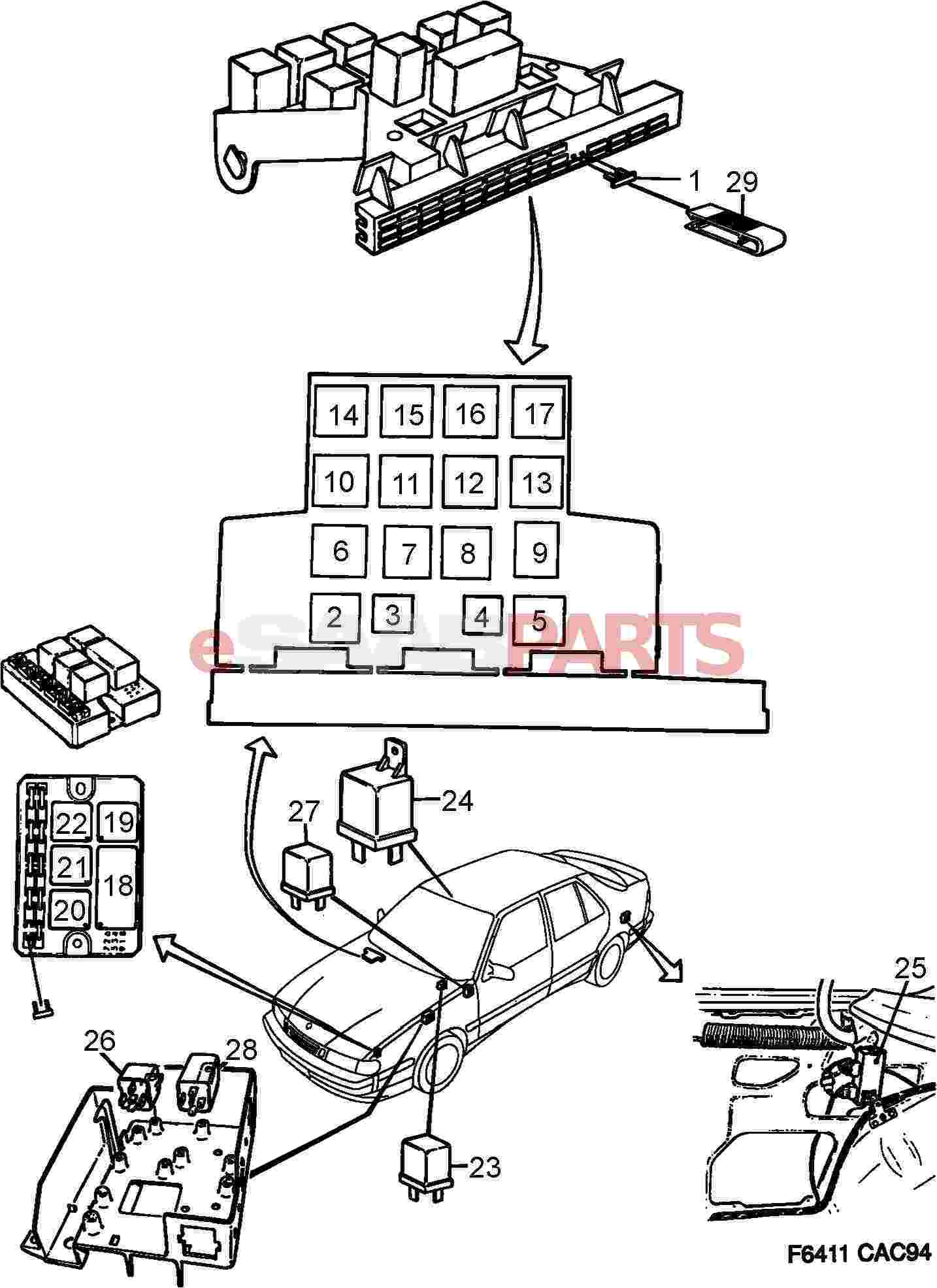 4111522  Saab Flasher Relay