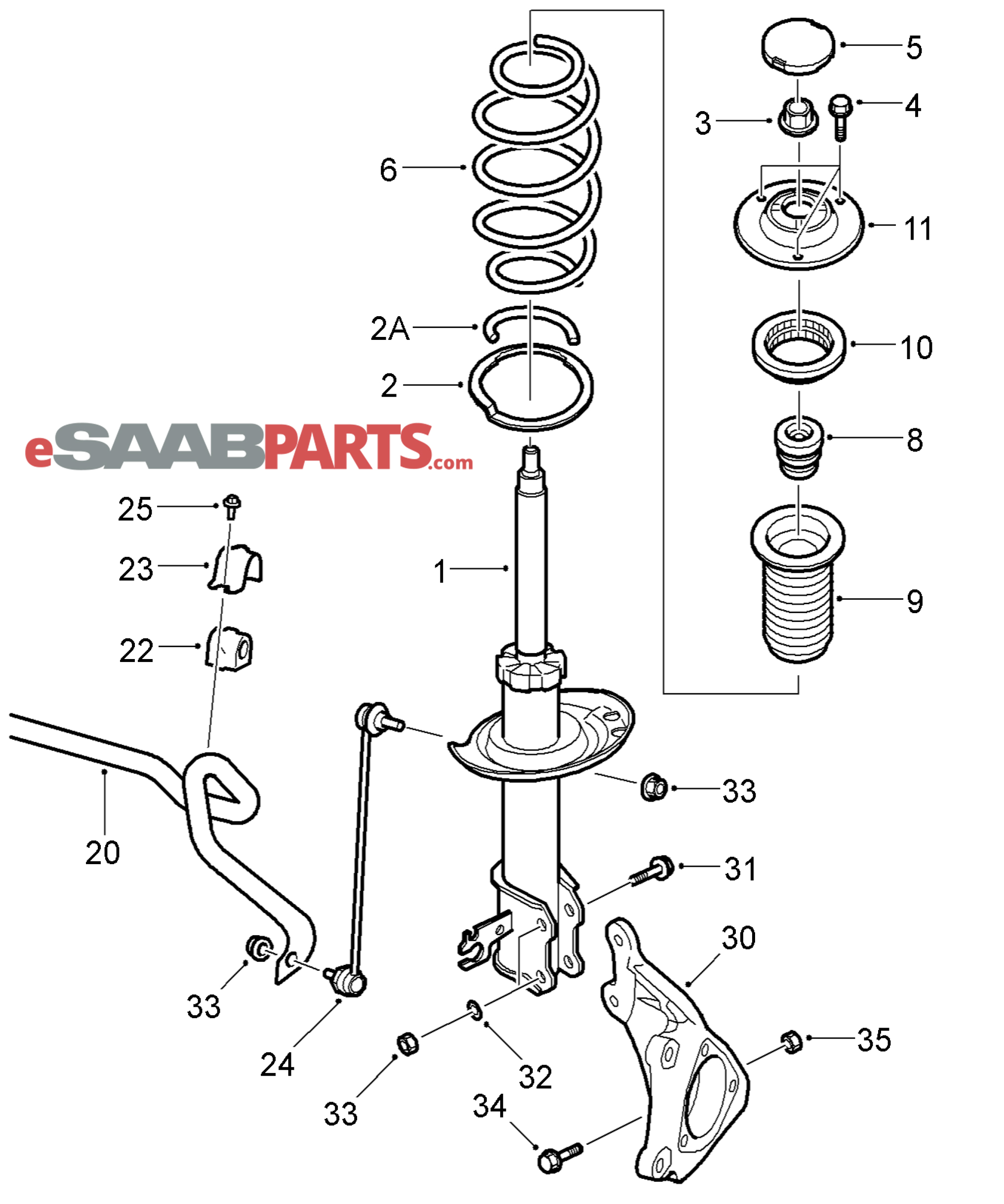 13237130  Saab Sway Bar End Link