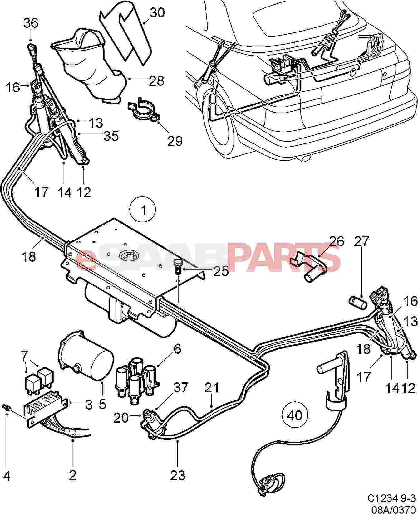 Saab 93 Convertible Roof Wiring Diagram - Complete Wiring Schemas