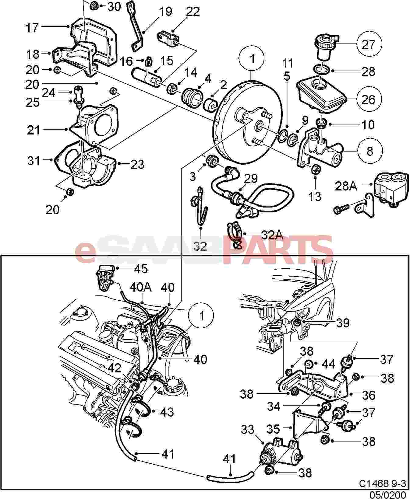  9136243 SAAB Vacuum Hose Saab Parts From ESaabParts