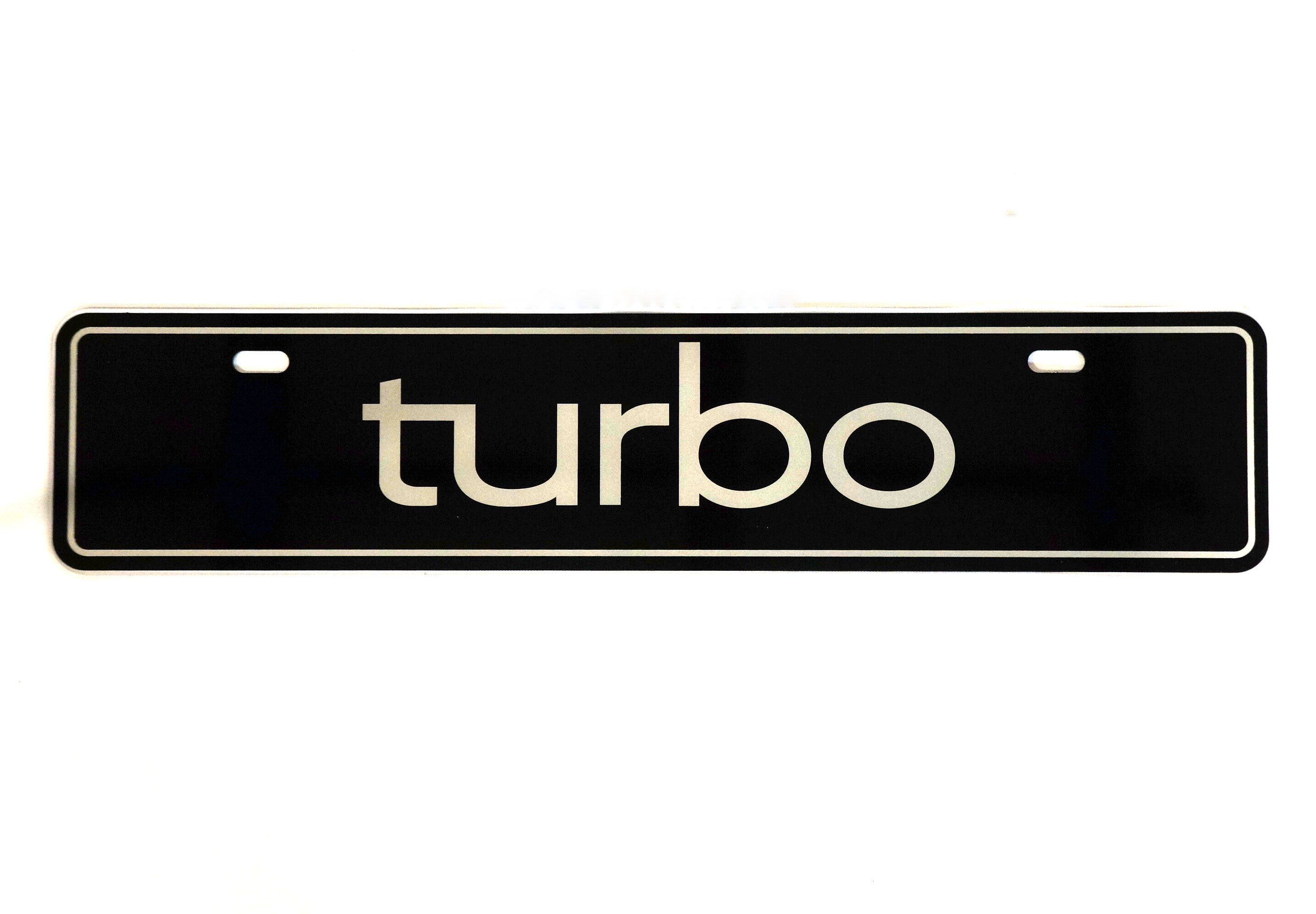 2 SAAB Euro License Plate Frames – Gloss Black PP+ABS Front/Rear