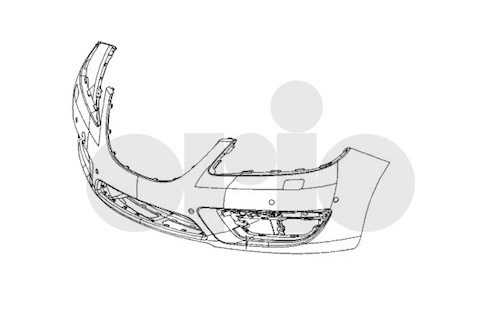 Front Bumper Cover non-Aero (w/o Parking Assistance) (w/o Headlamp Washers)