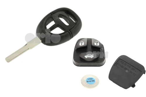 FOBTRONICS Replacement Smart Key Fob For Saab 93, 95 (9-3, 9-5) – 4 Button – Black + Logo