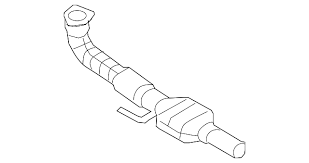 Catalytic Converter - Rear B207/B284 2008-2011 XWD, Not For NY or Cali (prev 12778166)